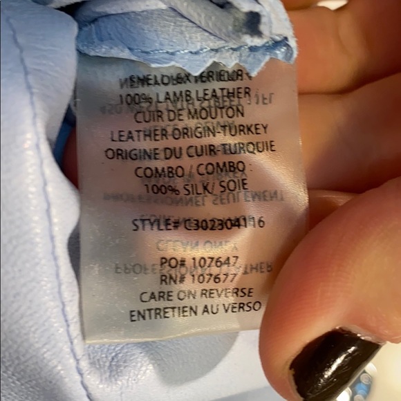 Alice + Olivia leather mini skirt